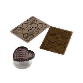 Silikomart Cookie Love 190367 Cookie Cutter Set with Recipe Book [May Not be in English]