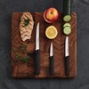 Cutlery-Pro Granton Santoku Knife, Cat Cora Approved, Soft-Grip Handle, NSF,