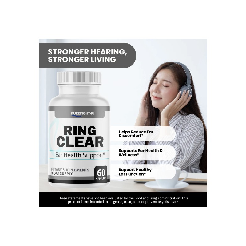 Ring Clear Supplement Ear Health Support & Tinnitus Relief -