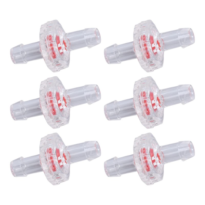 Fafeicy Pack of 10 Check Valve, 1-Way Translucent Tower Water