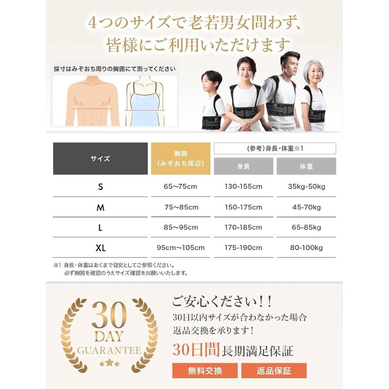 【脇を通さない逆Y字】 猫背ラボ ストレートドクター 姿勢サポーター 姿勢ベルト 男女兼用 【脱猫背継続に挑戦】 (サイズM)