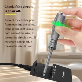 4Pcs Voltage Tester Pen Electrical Circuit Tester Pens, Magnetic Screwdriver Heads, Dual-Light Measuring Electric Pen, Portable Screwdriver Set, For Ac/Dc Circuit Detection