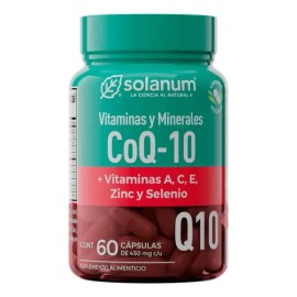 Solanum Vitaminas Y Minerales Coq-10 60caps De 450mg Sin sabor