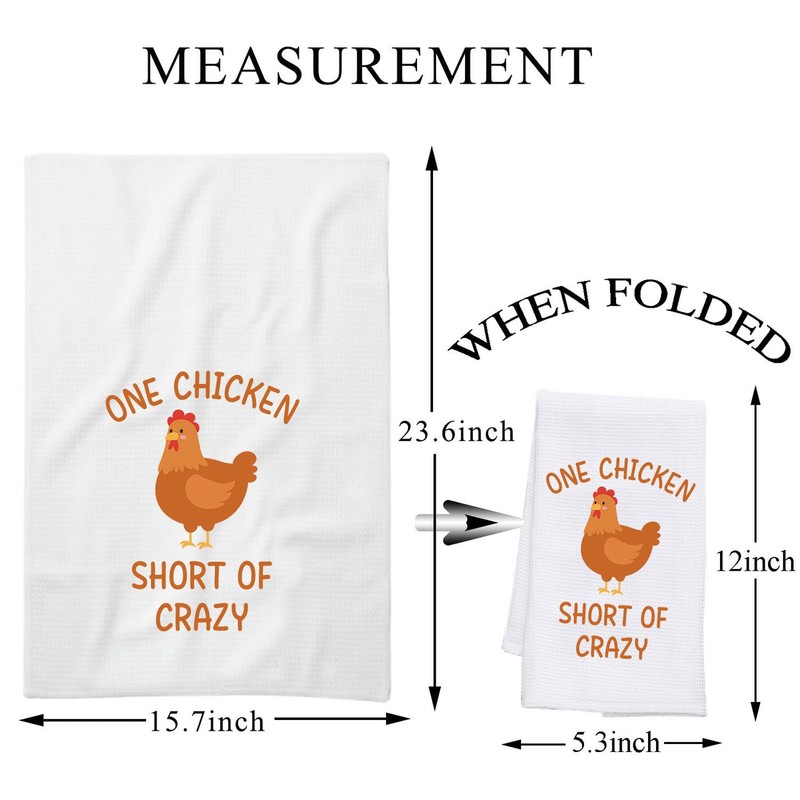 PLITI Chicken Kitchen Towel Chicken Lover Gift Chicken Mom Gift