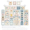 EggSun 96Pcs Boho Classroom Calendar Bulletin Board Set For Teacher,Modern