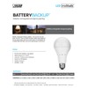 Feit Electric IntelliBulb – Battery Backup LED Bulb, Soft White