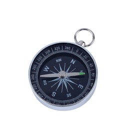 Demeras Pocket Compass Waterproof Compass Portable Survival Compass Outdoor Camping Hiking Compass Navigation Compass for Camping Hiking Riding, Silver