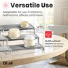 Oizeir Expandable Spice Organizer Rack (2-PACK) - 3-Tier - Clear
