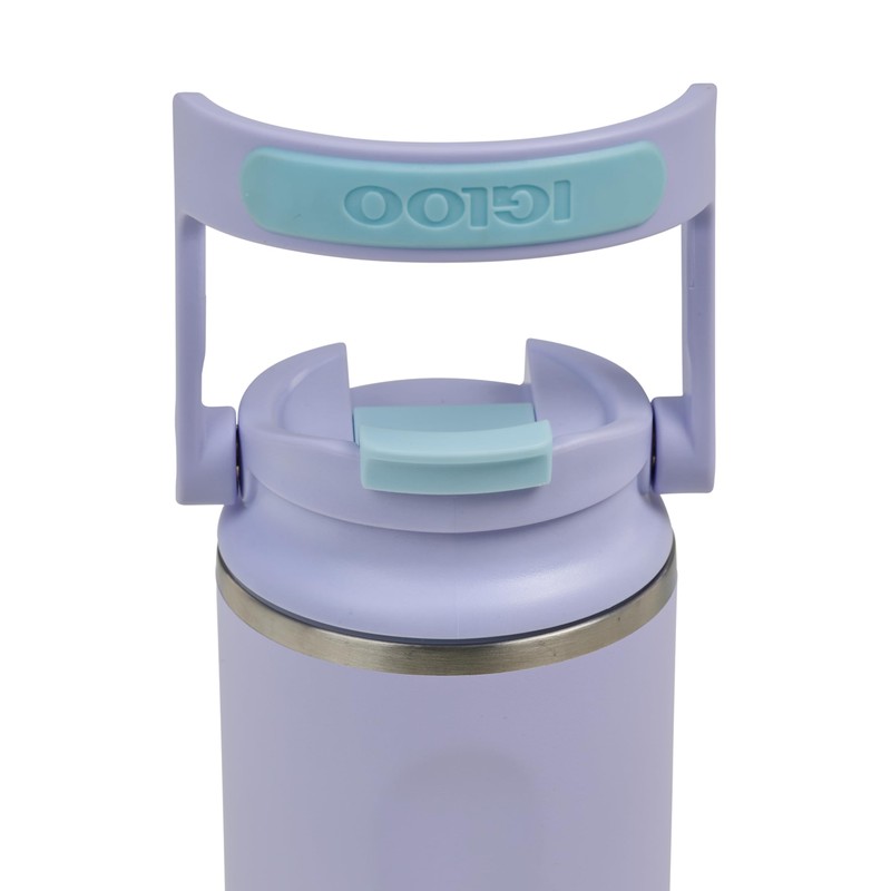 IGLOO Thermos Flask Tumbler 16 Stainless Steel Water Bottle, Purple,