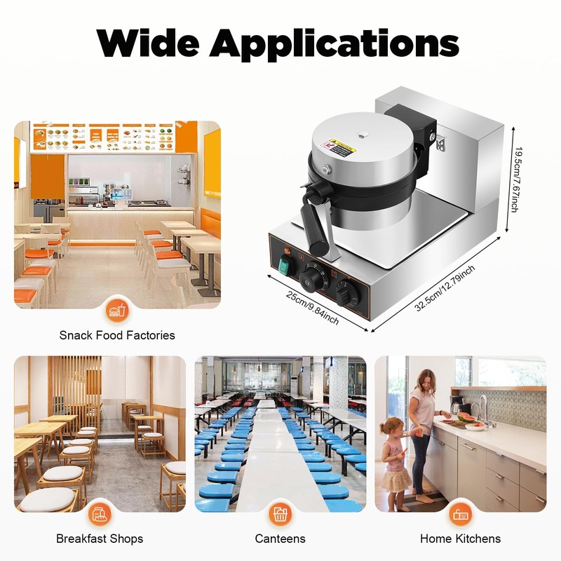 Electric Press Ufo Burger Machine, 110V 1200W Commercial Hamburger Press