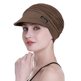 Soft Hats for Chemo, Women’s Bamboo Baseball Cap, Hair Loss Turbans -