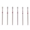 MZCMSL Brocas de manicura rusas con forma de bola cilíndrica,
