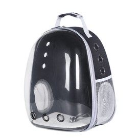 Cat Backpack Carrier Transparent Window Breathable Multifunction Side Open Pet Carrier Bag for Cats Dogs Travel Hiking Black