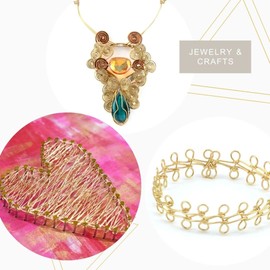 Artistic Wire 26 Gauge Tarnish Resistant Brass Craft Jewelry Wrapping Wire, Gold Color, 15 yd