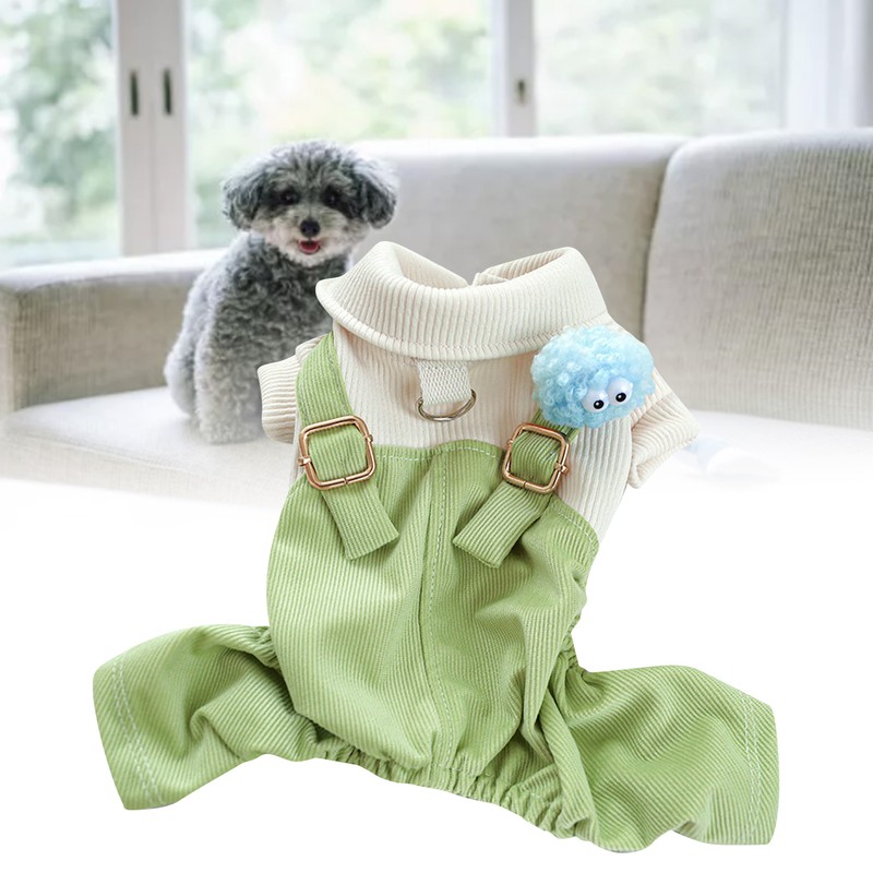 Dog Overalls Keep Warm Free Movement Soft Puppy Jumpsuit Fashionable