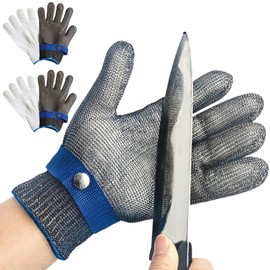 Eiza e720 (L) Blade Resistant Gloves, Set of 2, ANSI Cut Resistant Level 9, Stainless Wire, Protection, Disaster Prevention, Disaster Prevention, Set of 2