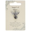 Angel Of Hope Silver Coloured Angel Pin With Gem Stone