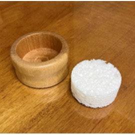 Finger Wet Sponge, Cutting and Counting Bills, Convenient, Office Goods, Finger Wet, Paper Turning, Stylish, Wooden, Nara, Hokkaido, Made in Japan, Dedicated Sponge 2p