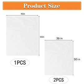 3Pcs Large Plastic Bags, 90 * 120cm Large Clear Plastic Bags, 100 * 152cm Clear Plastic Bags, Clear Bags, Large Plastic Storage Bags, Apply to Quilts, Suitcases, Plush Toys, Office Chairs