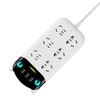 Power Strip Multifunctional USB Port ABS Flame Retardant Socket Strip