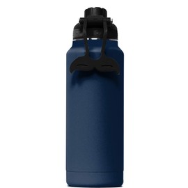 ORCA Hydra 34oz | Insulated, Stainless Steel Water Bottle with Powder Coat Finish & Silicone Grip Whale Tale Handle, Dishwasher Safe Sports Bottle — Navy