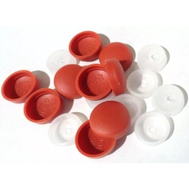 Pro Dec (PD) PD Screw Head Covers for #10 #12 M5 Flat Back Burnt Orange #12/12-167 (10 Sets)