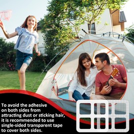 Qulkws 30pcs 4 Inches Window Screen Repair Patches Kit, Gray Self-Adhesive Mesh Patch Repair Kit, Portable Screen Tape, Tent Patch Kits for Camping, Window and Door Mesh Tears Holes