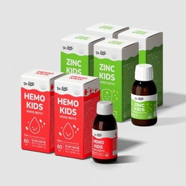 4-month set: 2 boxes of Dr. Line Hemo Kids + 4 boxes of Dr. Line Zinc Kids / 4개월 세트 닥터라인 헤모키즈 2박스+닥터라인 징크키즈 4박스