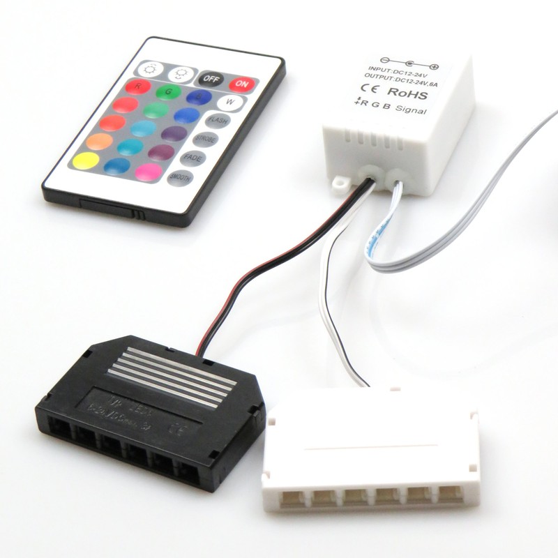 LED RGB Glass Edge Lighting, Shelf and Display Case Lighting,