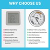 Sauna Thermometer & Humidity Meter with Fahrenheit - All-Metal Wall