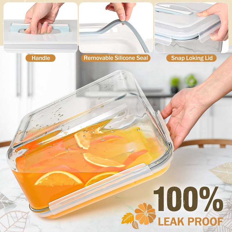 Large Glass Storage Containers with Lids, Extra Large Glass Food