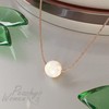 Opal Necklace For Woman – 5mm Fire White Opal Pendant