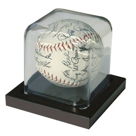 MCS 3.25x3.25 Inch Baseball or Hockey Puck Display Case, Black (52896)