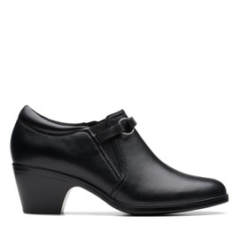 Clarks Women's Emily 2 Erin Pump, Black Leather, 8.5