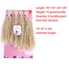 FRELYN Kinky Curly Synthetic Hair Weave 4 Bundles 18 18
