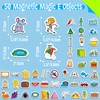 50 PCS Magic E Object Magnets, Magnetic Thickened Fridge Magnets