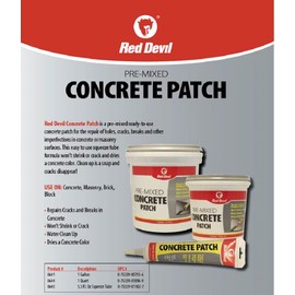 Red Devil 0641 Pre-Mixed Concrete Patch, 1 Gallon, Pack of 2, Gray, Made in USA
