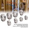 70Pcs Single Ear Hose Clamp Kit Stainless Steel Stepless 9