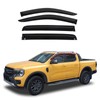 Side Window Deflectors Compatible with Ford Ranger 2024 2025, ABS