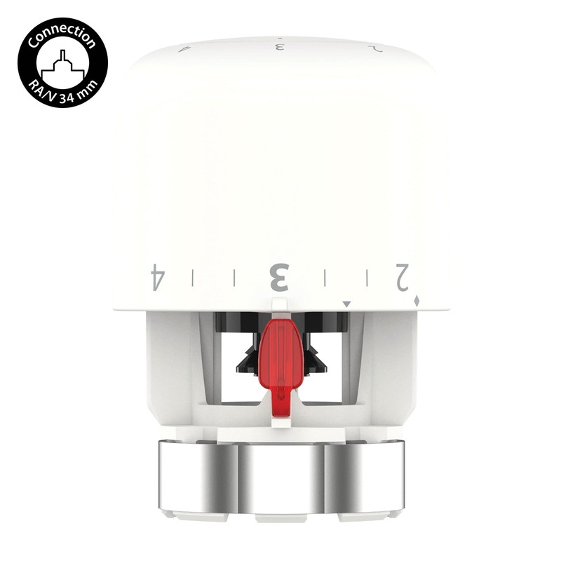 Danfoss Aero RAV Click Thermostatic Head with Built-in Sensor, 34
