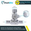 SharkBite 1/2 x 1/2 x 3/8 Inch OD Compression Crimp