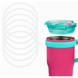 Tumbler Lid Rubber Seal Replacement Compatible with Reduce Kids Coldee 2.0 Mug 14 Oz, 18 Oz, 6Pcs BPA-Free Silicone Gasket Accessories