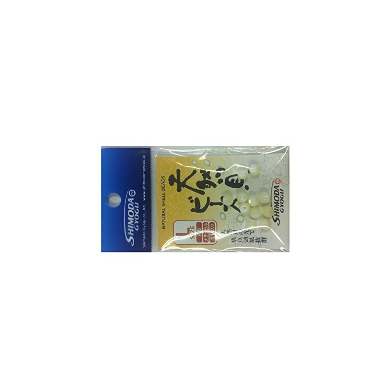 下田漁具 天然貝ビーズ丸型 L ナチュラル