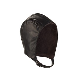 BLUETECH Convertible cap, aviator hat, convertible hat, classic car hood, basic, black, with convertible glasses, men, women, leather, unisex, brown