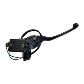 Generic Front Master Cylinder for Wolf Lucky 49cc, Lucky 2 149cc Model Scooters, 10mm Banjo Bolt Not Included, Brake Light Switch with Pigtail Connector Included, 8mm Mount Hole, Black