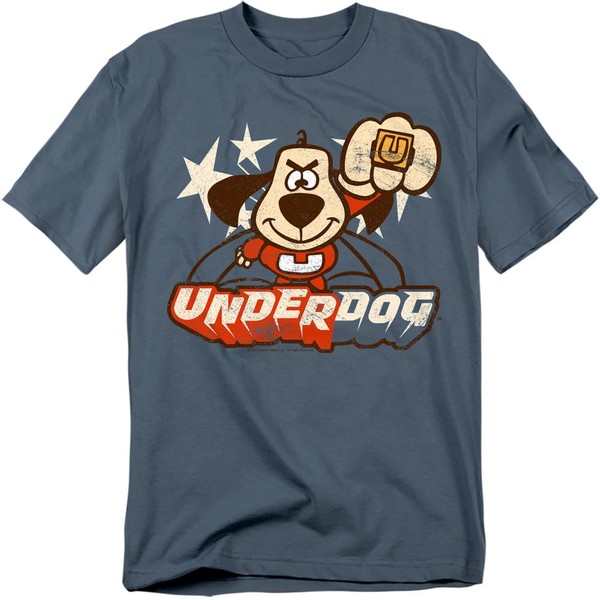 Popfunk Underdog Flying Logo Retro Cartoon T-Shirt & Stickers -