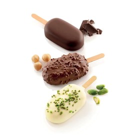 Silikomart juego de moldes hechos de silicona para hacer mini paletas de helado
