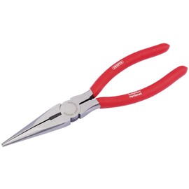Draper Redline 68238 200 mm Long Nose Plier with PVC Dipped Handle, Silver