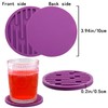 Nstezrne Coasters for Drinks & Coffee Table, Silicone Cup Coasters