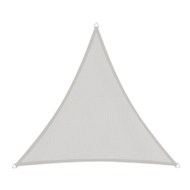 Windhager Cannes 10711 Triangular Awning 3 x 3 m Isosceles, Sun Protection for Garden and Patio, UV and Weather Resistant, Grey